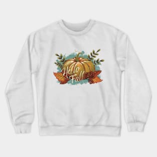 Hello Fall Pumpkin Crewneck Sweatshirt